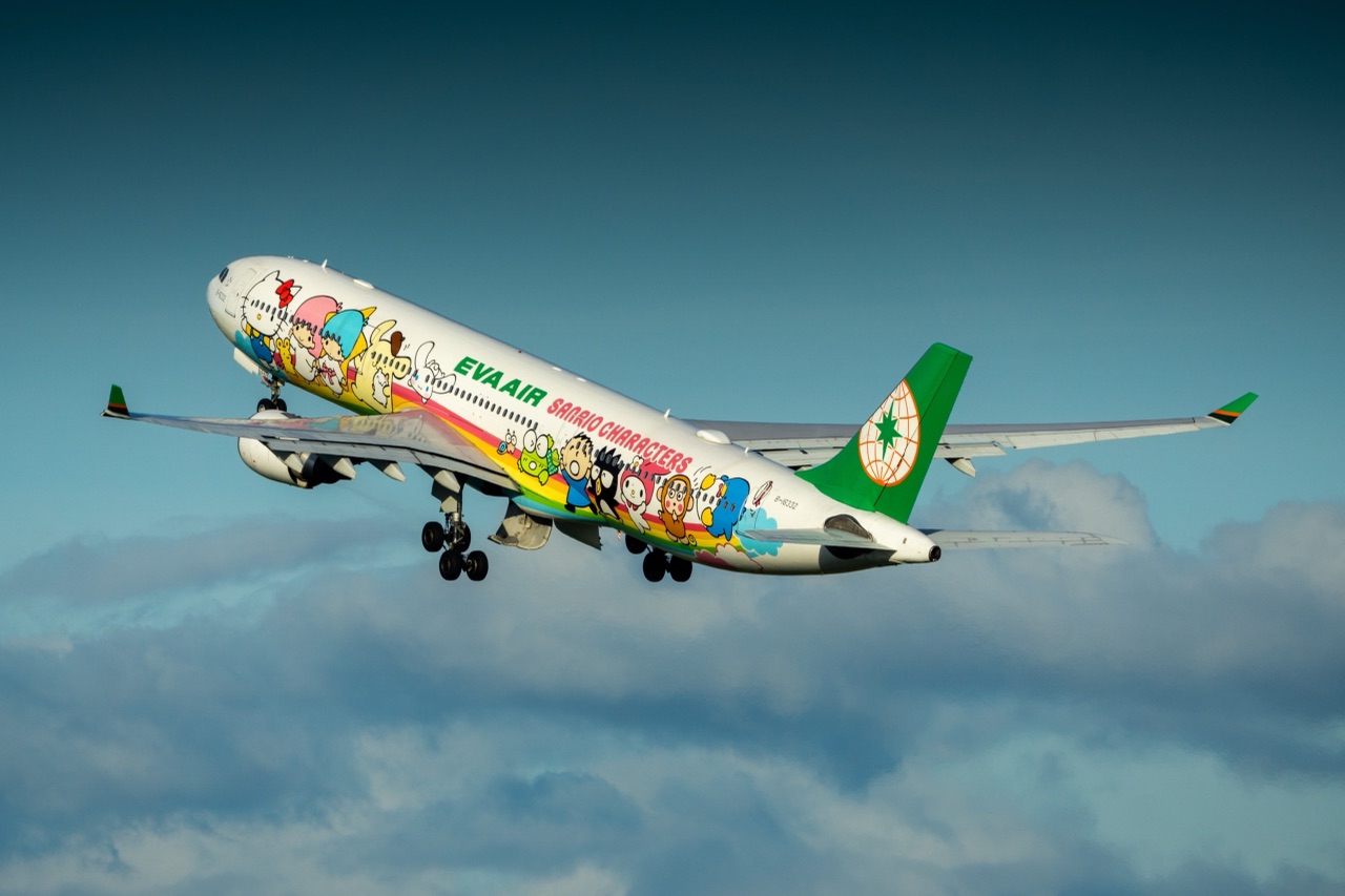 EVA AIR at Taiwan Taoyuan International Airport