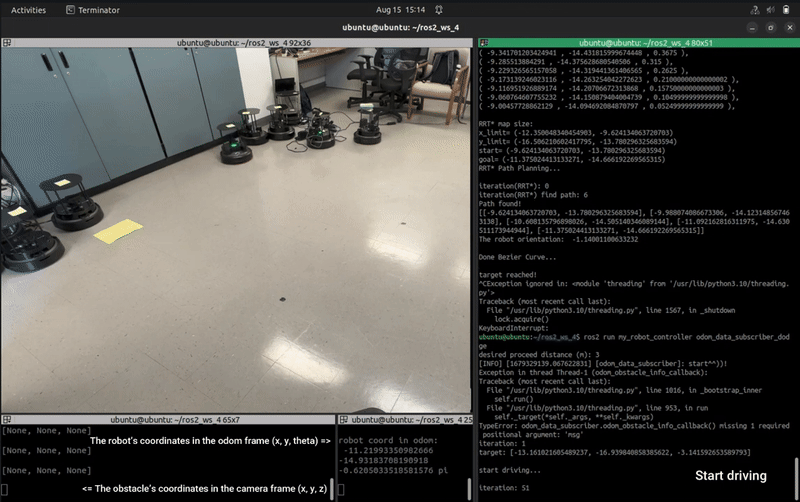 TurtleBot4 obstacle avoidance demo